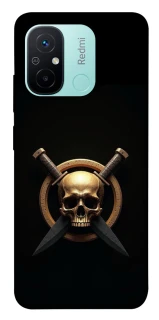 Чохол на Xiaomi Redmi 12C / Poco C55 Golden Skull фото 1 з 1