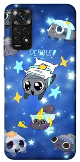 Чехол на Xiaomi Redmi Note 11 (Global) / Note 11S Pebble kitten stars фото 1 из 1