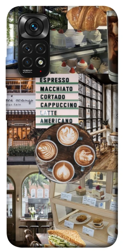 Чохол на Xiaomi Redmi Note 11 (Global) / Note 11S Coffee collage ver.5 фото 1 з 1