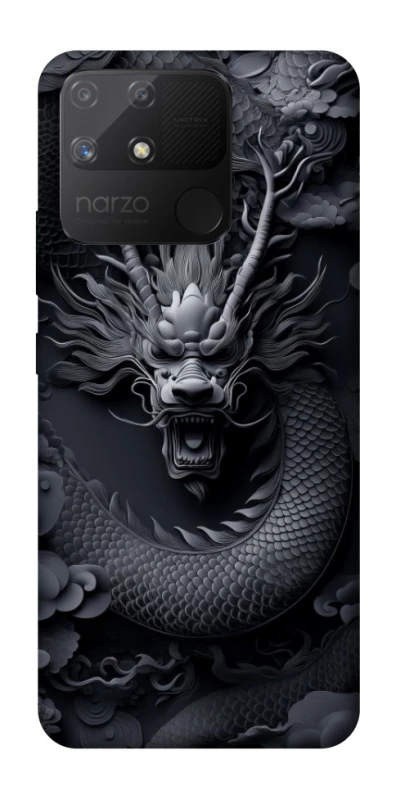 Чохол на Realme Narzo 50A black dragon фото 1 з 1