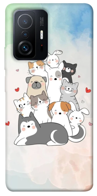 Чохол на Xiaomi 11T / 11T Pro Funny Pets ver.2 фото 1 з 1