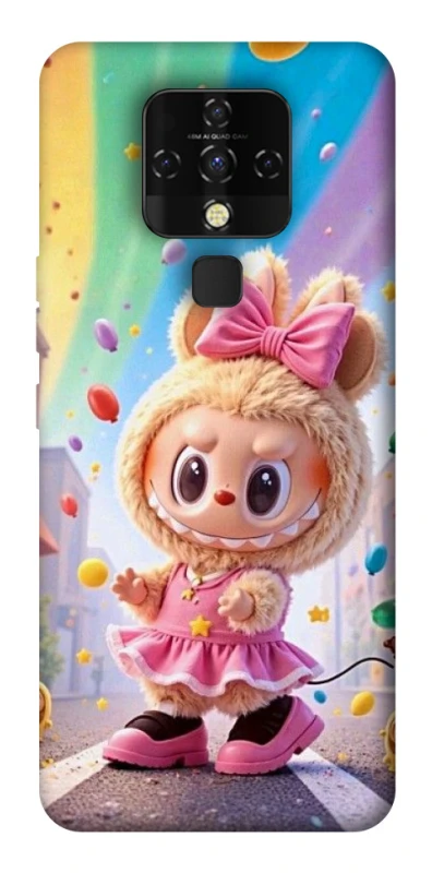 Чехол на TECNO Camon 16 SE Labubu rainbow фото 1 из 1