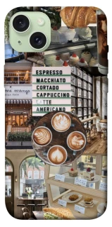 Чехол на Apple iPhone 15 Plus (6.7") Coffee collage ver.5 фото 1 из 1