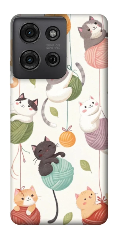 Чохол на Motorola Moto G75 Funny Kittens фото 1 з 1