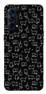Чохол на Oppo Reno 5 4G Black Cats фото 1 з 1