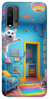 Чохол на Xiaomi Redmi 9T crazy cat фото 1 з 1