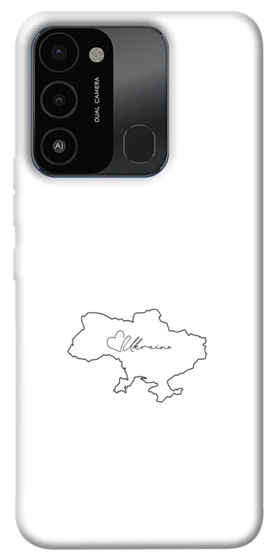 Чехол на TECNO Spark 8C Ukraine map фото 1 из 1