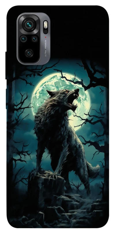 Чохол на Xiaomi Redmi Note 10 / Note 10s Вовк під місяцем фото 1 з 1