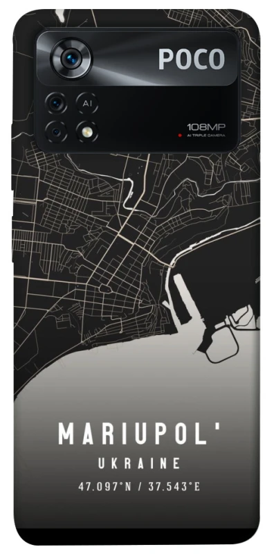 Чохол на Xiaomi Poco X4 Pro 5G Mariupol map фото 1 з 1