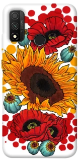 Чохол на Huawei P Smart (2020) Соняшники та маки фото 1 з 1