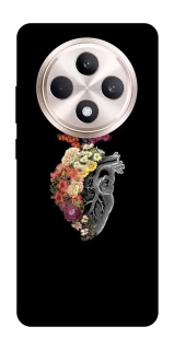 Чехол на Oppo Reno 12 F 4G/5G Heart with flowers фото 1 из 1