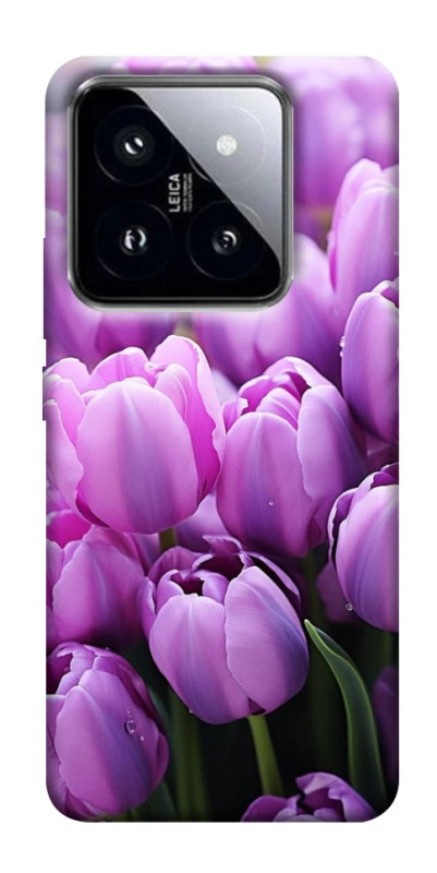 Чохол на Xiaomi 14 Pro Фіолетові тюльпани фото 1 з 1
