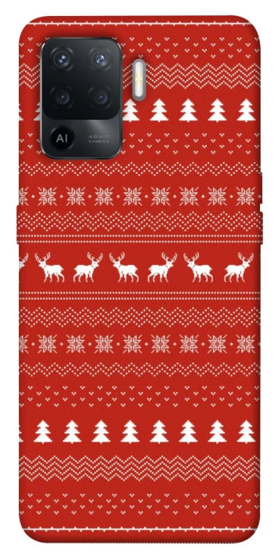 Чехол на Oppo Reno 5 Lite Новогодний v12 фото 1 из 1