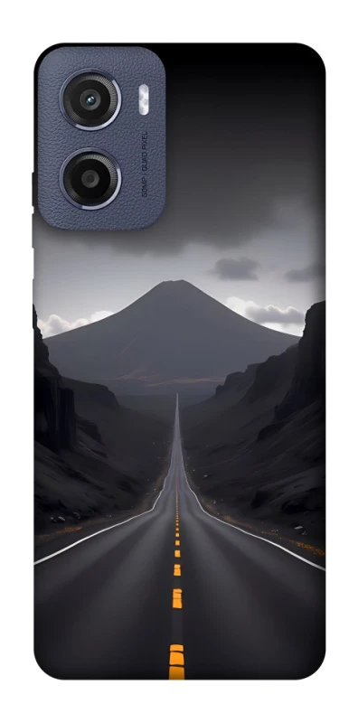 Чехол на Motorola Moto E15 Black mountains фото 1 из 1