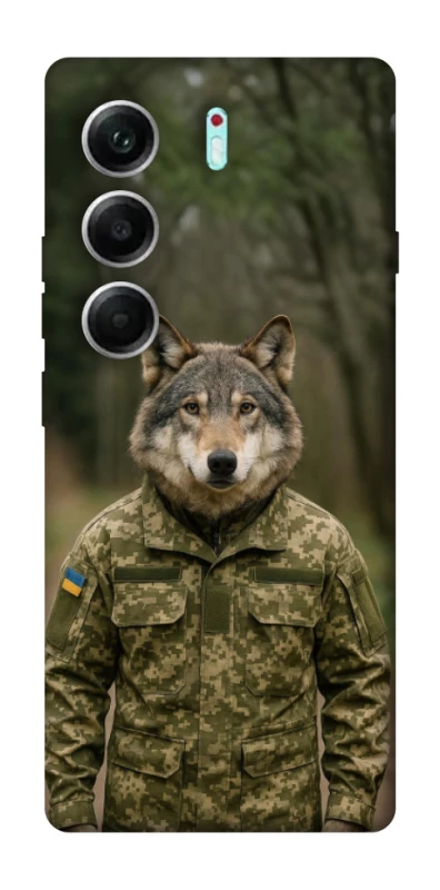 Чехол на Tecno Camon 40 Pro 5G Волк защитник фото 1 из 1