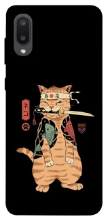 Чехол на Samsung Galaxy A02 Кот-самурай фото 1 из 1