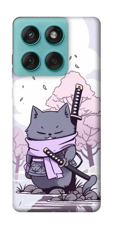 Чехол на Motorola Edge 60 Fusion Samurai cat фото 1 из 1