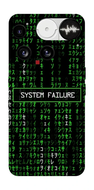 Чехол на Nothing Phone (3) Matrix system failure фото 1 Чехол на Nothing Phone (3) Matrix system failure фото 1 из 1