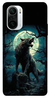 Чохол на Xiaomi Redmi K40 / K40 Pro / K40 Pro+ / Poco F3 Вовк під місяцем фото 1 з 1