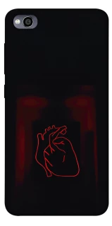 Чехол на Xiaomi Redmi 4a Красное сердце фото 1 из 1