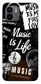 Чохол на Xiaomi Redmi A1+ / Poco C50 / A2+ Music is Life фото 1 з 1