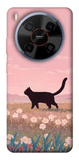 Чехол на ZTE Blade V70 Max cat on a field фото 1 из 1