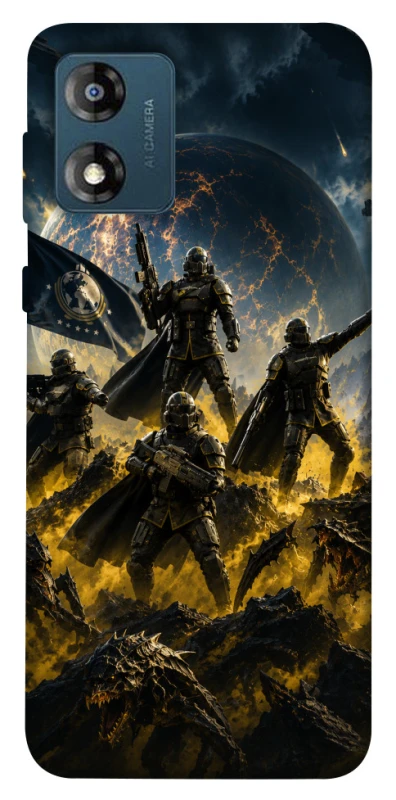 Чохол на Motorola Moto E13 HELLDIVERS фото 1 з 1