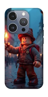 Чохол на Apple iPhone 16 Pro Roblox Fire Logo Blue Flames фото 1 з 1
