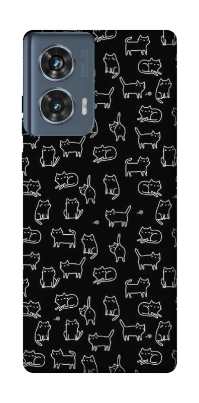 Чохол на Motorola Edge 50 Black Cats фото 1 Чохол на Motorola Edge 50 Black Cats фото 1 з 1