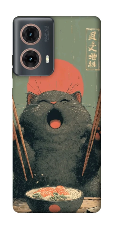 Чохол на Motorola Moto G85 Hungry Cat фото 1 з 1