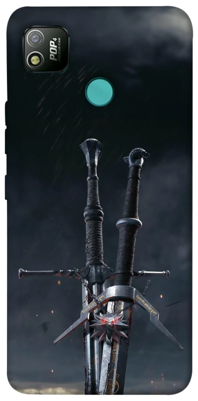 Чохол на TECNO POP 4 Мечі Ведьмака фото 1 з 1