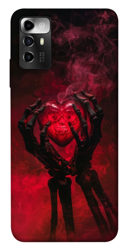 Чохол на ZTE Blade V40 Vita Heart in the hands of a skeleton фото 1 з 1