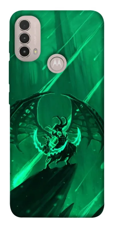 Чехол на Motorola Moto E40 Warcraft Illidan фото 1 из 1