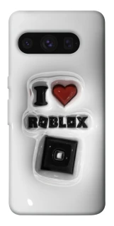 Чехол на Google Pixel 8 Pro I love Roblox фото 1 из 1