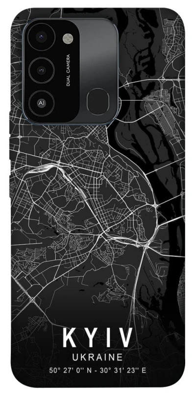 Чехол на TECNO Spark 8C Kyiv map фото 1 из 1
