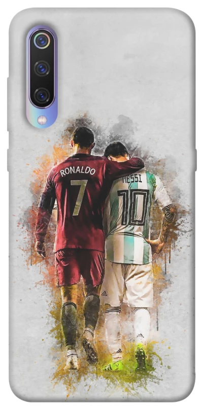 Чехол на Xiaomi Mi 9 Ronaldo и Messi фото 1 из 1
