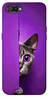 Чехол на Realme C2 Кот-подглядыватель фото 1 из 1