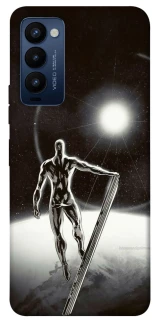 Чехол на TECNO Camon 18 Серебряный сёрфер фото 1 из 1