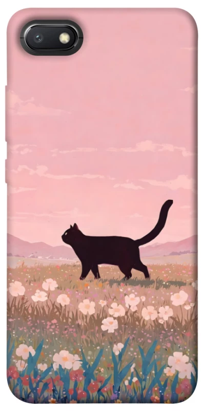 Чохол на Xiaomi Redmi 6A cat on a field фото 1 з 1