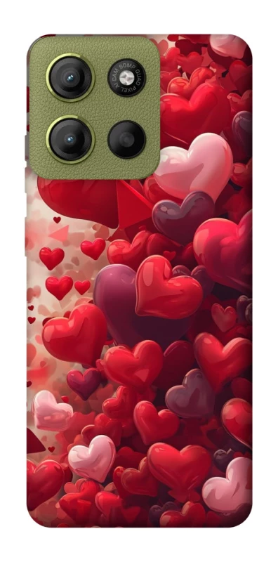 Чохол на Motorola Moto G15 4G Many hearts фото 1 з 1