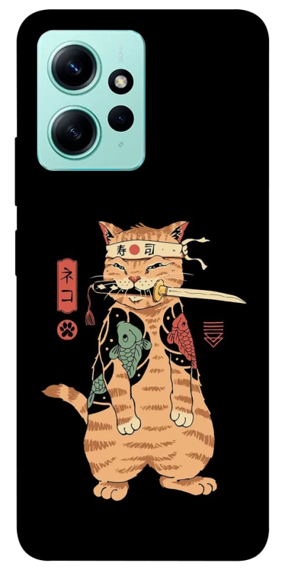 Чохол на Xiaomi Redmi Note 12 4G Кіт-самурай фото 1 з 1