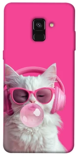 Чехол на Samsung A530 Galaxy A8 (2018) Pink kitty фото 1 из 1