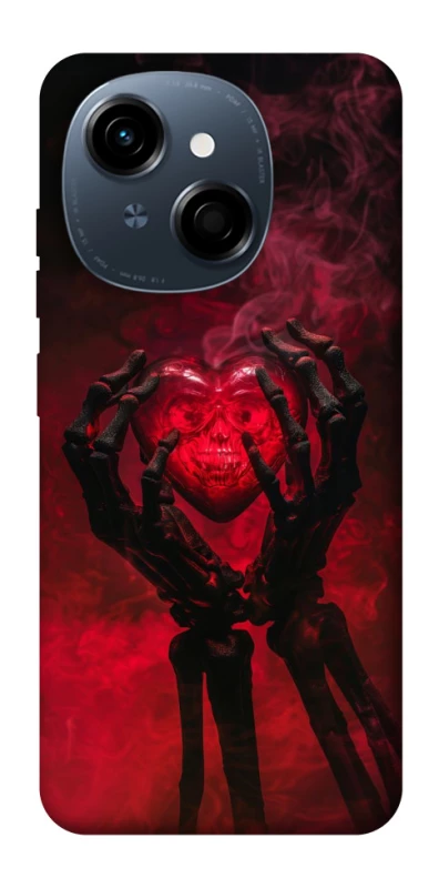 Чохол на TECNO Spark Go 1 Heart in the hands of a skeleton фото 1 з 1