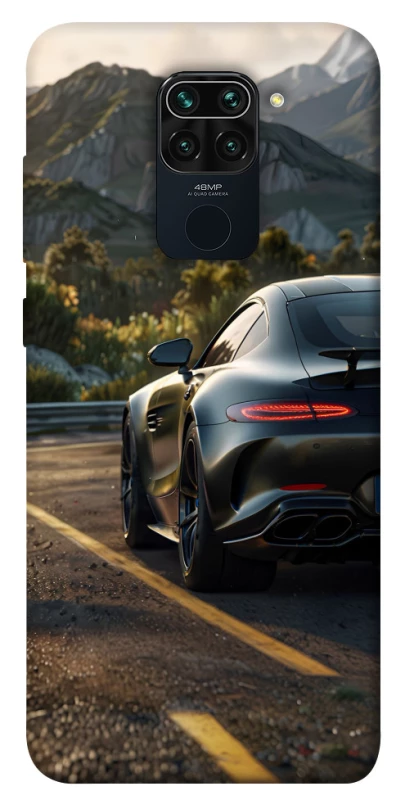 Чехол на Xiaomi Redmi Note 9 / Redmi 10X Car in the mountains фото 1 из 1