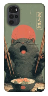 Чехол на Motorola Moto G22 Hungry Cat фото 1 из 1