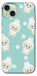 Чехол на Apple iPhone 15 Plus (6.7") Labubu Green фото 1 из 1