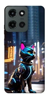 Чехол на Motorola Moto G Power (2025) Cyber cat фото 1 из 1