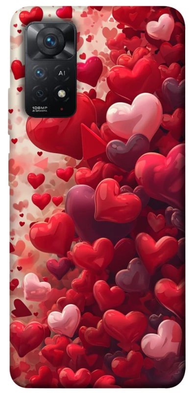 Чохол на Xiaomi Redmi Note 11 Pro 4G/5G Many hearts фото 1 з 1