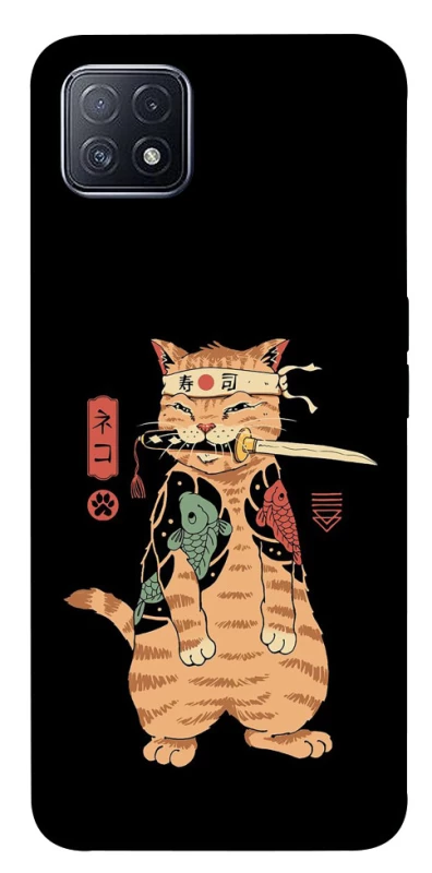 Чохол на Oppo A73 Кіт-самурай фото 1 з 1