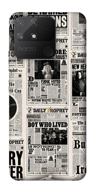 Чохол на Realme Narzo 50A Harry Potter newspaper фото 1 з 1